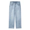 Jean droit taille haute stretch pour femme, collection printemps 2026, longueur cheville, référence 2552