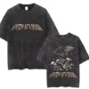 T-shirts délavés à l'effigie de l'album « Toxicity » de System of a Down, style rock, oversize, vintage, alternatif, metal.