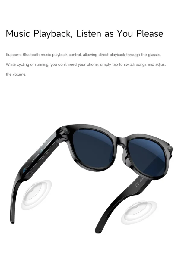 Lunettes intelligentes Lenovo 8K avec IA, Bluetooth, appels et musique, contrôle de la caméra, traduction IA et protection contre la lumière bleue homme.