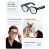 Lunettes intelligentes IA 2026 pour hommes et femmes : caméra HD 200 W, vidéo 1080p, assistant vocal IA, traduction, lecture de musique, lampe torche LED.