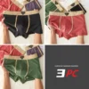 Ensemble de 3 sous-vêtements pour homme 100 % coton, automne-hiver, nouveauté 10A, boxers antibactériens, coupe ample et confortable, caleçons quadrangulaires.