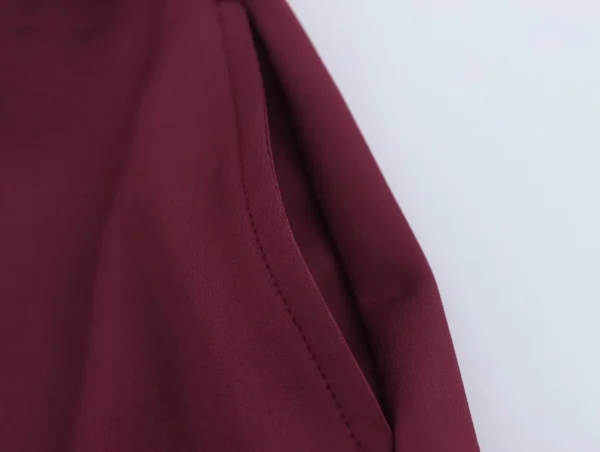 Ensemble veste vintage automne pour femme, col rond, fermeture éclair, pantalon taille élastique, collection printemps-automne 2025, style streetwear décontracté.