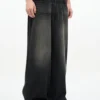 Jean homme style américain classique, hip-hop rap, jambes larges, populaire chez les jeunes, pantalon en denim oversize à jambes droites et coupe rétro.