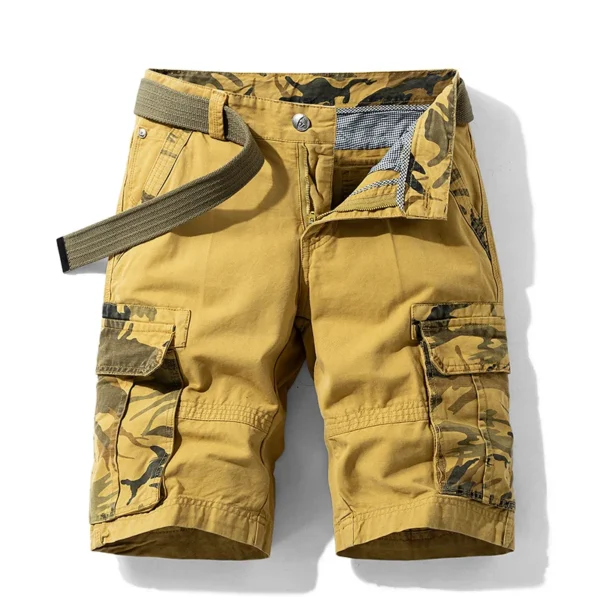 S3c335e8a3096440db83f83d051fbfb85p.webp Short cargo camouflage été homme, short de plage multipoches en coton, short de jogging décontracté printemps, homme