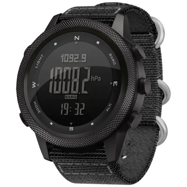 Montre numérique pour homme NORTH EDGE APACHE-46, idéale pour les sports de plein air (course à pied, natation), avec altimètre, baromètre et boussole, étanche à 50 m.