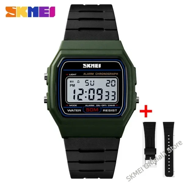 Montre numérique de sport étanche SKMEI pour femme, couple, fille, date, semaine, montre-bracelet pour femme 2042, Relogio Feminino 1412