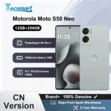 Smartphone - ROM globale MOTOROLA Moto S50 Neo 5G Téléphone 120 Hz Smartphone 5000 mAh 6,7 pouces 50 MP Snapdragon 256 Go/512 Go Android Téléphone portable Version CN Motorola g85
