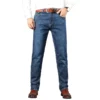 Jean délavé de marque 2026, pantalon en denim de haute qualité pour homme, toutes saisons, style business casual, taille haute.