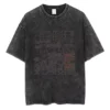 T-shirts délavés à l'effigie de l'album « Toxicity » de System of a Down, style rock, oversize, vintage, alternatif, metal.