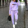 Vêtements femme automne-hiver : sweats à capuche, pantalons, ensembles streetwear de haute qualité et de luxe pour femmes.