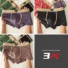 Ensemble de 3 sous-vêtements pour homme 100 % coton, automne-hiver, nouveauté 10A, boxers antibactériens, coupe ample et confortable, caleçons quadrangulaires.
