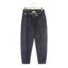 Jeans streetwear femme printemps-automne 2025 - Nouveau pantalon Harun taille haute élastique avec poches - Jean décontracté.