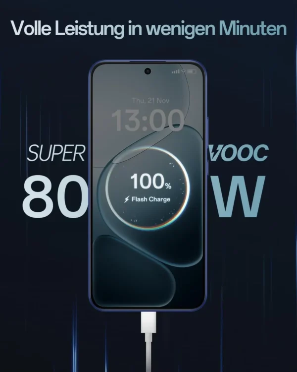 OPPO A6 Pro 5G (version UE) : smartphone 8 Go + 256 Go, batterie 6 500 mAh, processeur MTK Dimensity 6300, écran AMOLED, appareil photo principal IA 50 MP, étanchéité IP69