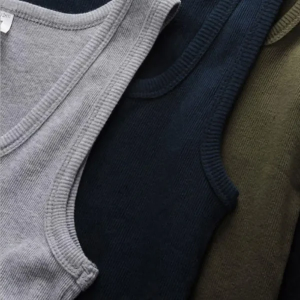 Hot Men's Tank Tops Fitness Vest Basic Elastic Sleeveless T-shirt Cotton Bodybuilding Man Clothing 3pcs/set Gym Clothing Man