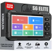 KINGBOLEN S6 ELite CAN FD Scanner OBD2 bidirectionnel pour tous les systèmes, outil de diagnostic automobile, TPMS, AdBlue, DPF, réinitialisation 15, gratuit à vie