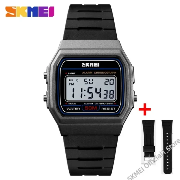 Montre numérique de sport étanche SKMEI pour femme, couple, fille, date, semaine, montre-bracelet pour femme 2042, Relogio Feminino 1412