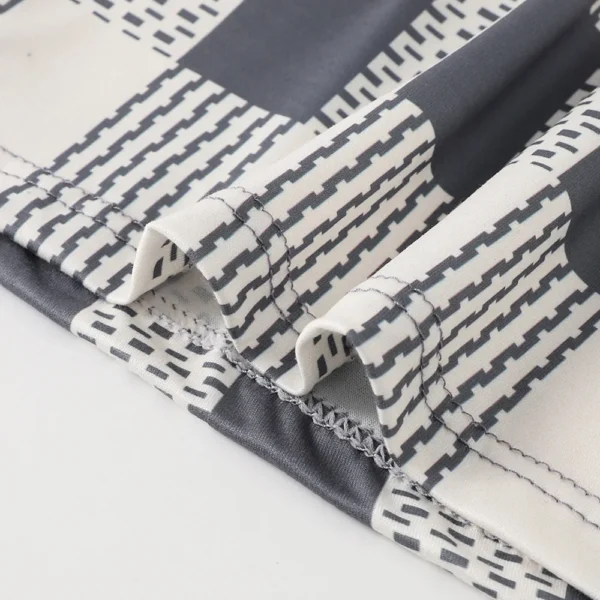 Lot de 5 pantalons Aro à carreaux imprimés, amples et respirants, à coins plats, pour un confort et une tenue décontractée, même pour les personnes âgées. Boxers pour hommes.