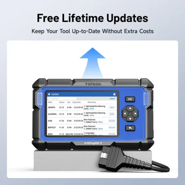 Scanner OBD2 FOXWELL NT716 (2026) : outil de diagnostic moteur et ABS/SRS avec 9 réinitialisations et contrôle bidirectionnel.