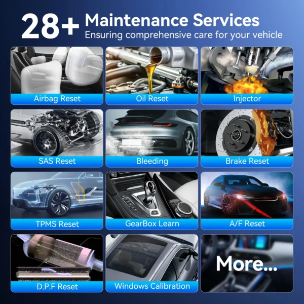 S716d261892214ff987aaf602d1f921729.webp MUCAR VO7/VO7S Outil de diagnostic automobile OBD2 : système complet, réinitialisation 28 fois, codage ECU bidirectionnel, CANFD, mises à jour gratuites à vie