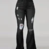 S7d90ad07871a436a9eca75bfdf478048n.webp Jeans évasés bleus déchirés pour femmes, printemps-automne, pantalons en denim stretch noir, pantalons décontractés et élégants.