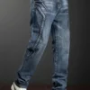 Pantalons en jean grande taille pour homme, tailles 2XL à 6XL, coupe droite, stretch, style décontracté, idéal pour le travail et le printemps-été.