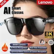Lenovo 8KHD AI Camera Translation Glasses 1200MP Photochromic Smart Glasses Bluetooth Calling Photo Video ChatGPT Music for  Men