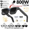 Lunettes intelligentes 2026 : photos et vidéos HD, enregistrement OpenAI, traduction, tactile, verres photochromiques, appels Bluetooth, musique, multifonctions.