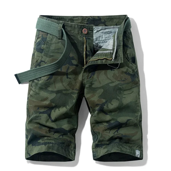 S9b1ec04f2184454fa66396706ad32d905.webp Short cargo camouflage été homme, short de plage multipoches en coton, short de jogging décontracté printemps, homme