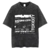 T-shirts délavés à l'effigie de l'album « Toxicity » de System of a Down, style rock, oversize, vintage, alternatif, metal.