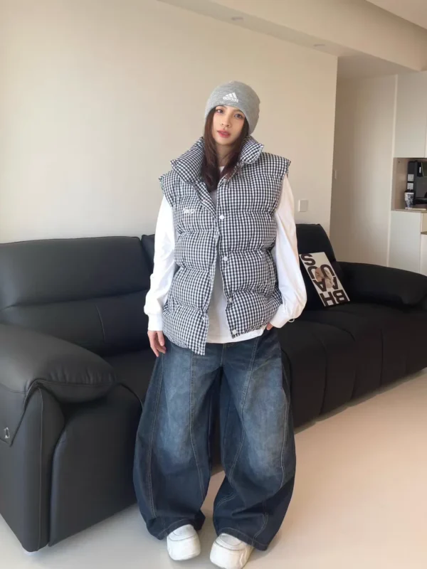 Jean ample et décontracté pour femme, style années 2000, bleu délavé, pantalon cargo vintage à jambes larges, pantalon oversize style années 2000