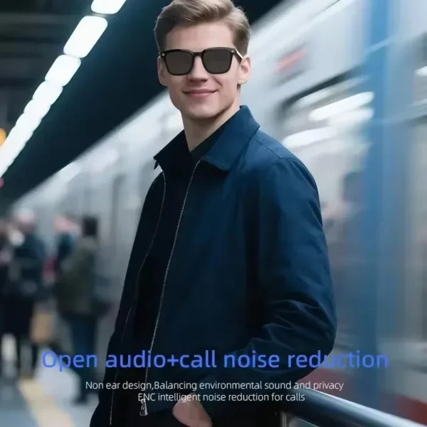 Lunettes intelligentes Lenovo AI 800W avec caméra 4K HD, traduction en temps réel, appels, enregistrement musical, idéales pour les voyages et les activités de plein air Nouveauté