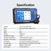 Scanner OBD2 FOXWELL NT716 (2026) : outil de diagnostic moteur et ABS/SRS avec 9 réinitialisations et contrôle bidirectionnel.