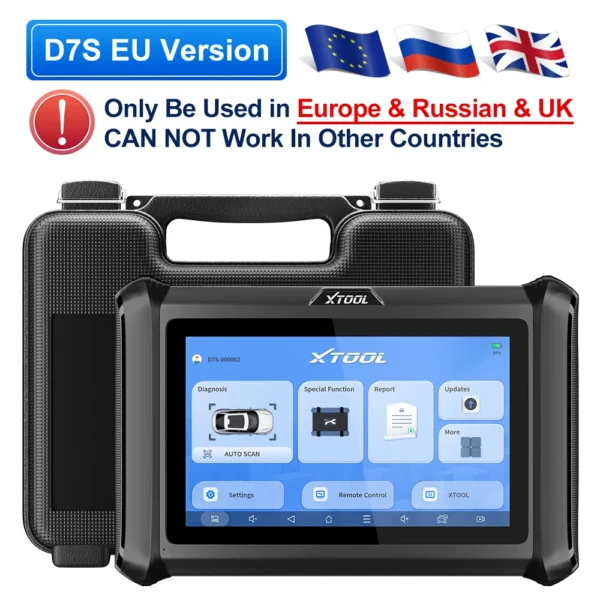 Outil D7S V2.0 D7 OBD2 Scanner Automotivo Outil de diagnostic automobile OBD 2 Scanner bidirectionnel Codage ECU CAN FD DOIP FCA 39 Réinitialisation