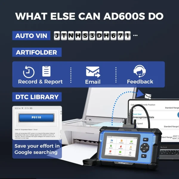 Sccc5a4c854d74018b5fb1351821edbe83.webp Scanner de diagnostic automobile professionnel TOPDON ArtiDiag600S : lecteur de codes OBD2 complet avec 9 fonctions essentielles