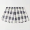 Lot de 5 pantalons Aro à carreaux imprimés, amples et respirants, à coins plats, pour un confort et une tenue décontractée, même pour les personnes âgées. Boxers pour hommes.