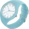 Montre Forrader avec bracelet en silicone pour femmes et filles, grand cadran, étanche, sportive, tendance, décontractée, simple, mouvement à quartz.