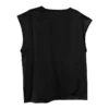 Independent station 24 cross-border men's summer new sleeveless t-shirt youth casual loose solid color thin shoulder t-shirt spo