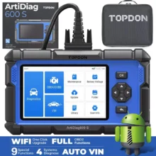 Scanner de diagnostic automobile professionnel TOPDON ArtiDiag600S : lecteur de codes OBD2 complet avec 9 fonctions essentielles