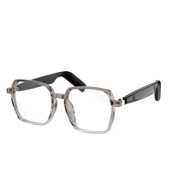Sd507b6e45e914583abfe9fa5632da08bi.webp Lunettes intelligentes transparentes SG22 avec Bluetooth 5.4, audio à oreille ouverte, assistant vocal, chargement USB-C, légères et confortables