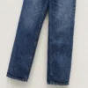 Sd68463f93541494087e4d0224f502428E.webp Jean femme nouveau modèle taille haute coupe slim pour l’été 2026, pantalon coupe droite en coton pur avec effet délavé rétro style Y2K