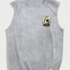 Men's Summer Leisure Sports Fitness Loose Dice and Poker Printed Comfortable Breathable Round Neck Sleeveless Tank Top