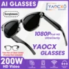 Lunettes intelligentes IA 2026 pour hommes et femmes : caméra HD 200 W, vidéo 1080p, assistant vocal IA, traduction, lecture de musique, lampe torche LED.
