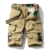 Sdc64940c535e4bea92ef9d381661471aV.webp Short cargo camouflage été homme, short de plage multipoches en coton, short de jogging décontracté printemps, homme
