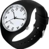 Montre Forrader avec bracelet en silicone pour femmes et filles, grand cadran, étanche, sportive, tendance, décontractée, simple, mouvement à quartz.