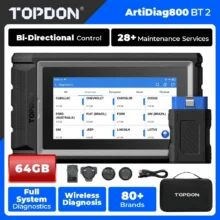 Outil de diagnostic OBD2 MUCAR VO6, scanner OBD2 CAN FD pour diagnostic de tous les systèmes automobiles, 28 réinitialisations, mise à jour gratuite à vie
