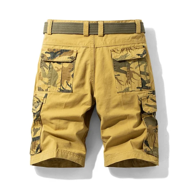 Se5574d5b5a1548dfb0dee3628739832f7.webp Short cargo camouflage été homme, short de plage multipoches en coton, short de jogging décontracté printemps, homme