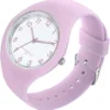 Montre Forrader avec bracelet en silicone pour femmes et filles, grand cadran, étanche, sportive, tendance, décontractée, simple, mouvement à quartz.