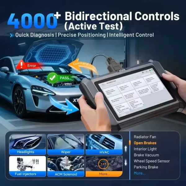 Outil D7S V2.0 D7 OBD2 Scanner Automotivo Outil de diagnostic automobile OBD 2 Scanner bidirectionnel Codage ECU CAN FD DOIP FCA 39 Réinitialisation