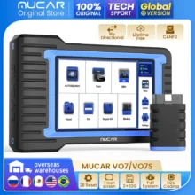 MUCAR VO7/VO7S Outil de diagnostic automobile OBD2 : système complet, réinitialisation 28 fois, codage ECU bidirectionnel, CANFD, mises à jour gratuites à vie