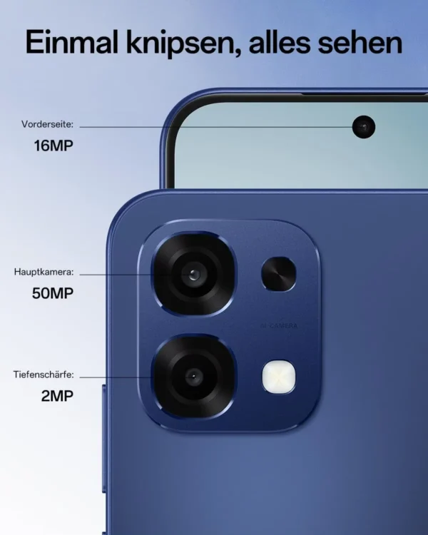 OPPO A6 Pro 5G (version UE) : smartphone 8 Go + 256 Go, batterie 6 500 mAh, processeur MTK Dimensity 6300, écran AMOLED, appareil photo principal IA 50 MP, étanchéité IP69